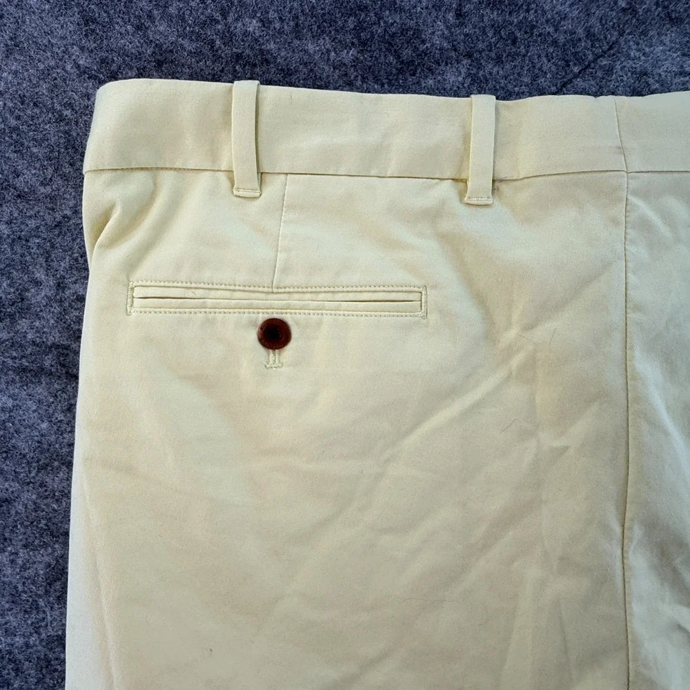Polo Ralph Lauren Golf Shorts Men 38 Yellow Chino Flat Front Classic fit‎